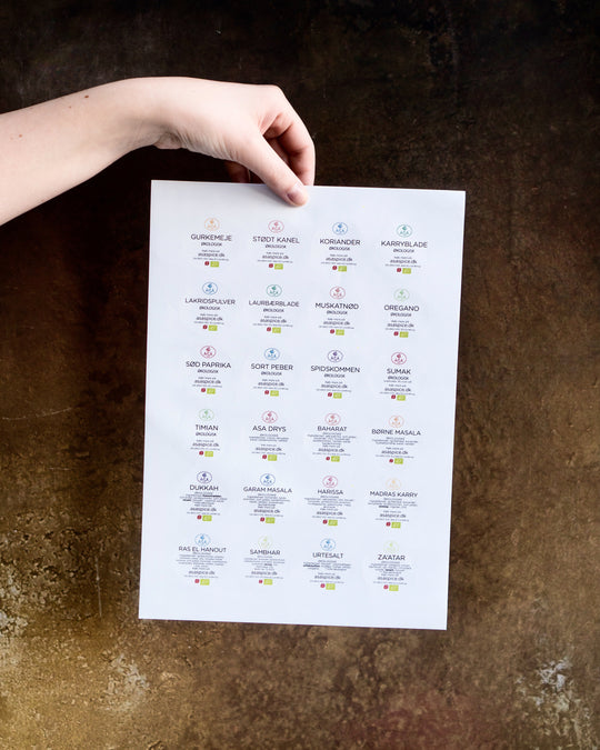 Labels, ĀŠĀ krydderier